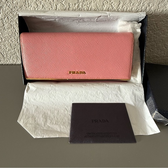 Prada Saffiano Metal Leather Long Continental Wallet - Picture 5 of 11